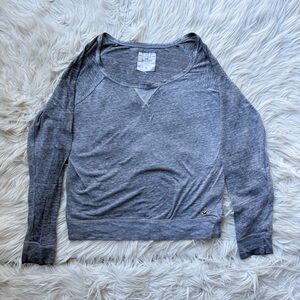 VintageY2K Hollister distressed burnt out long sleeve raglan top lightweight M